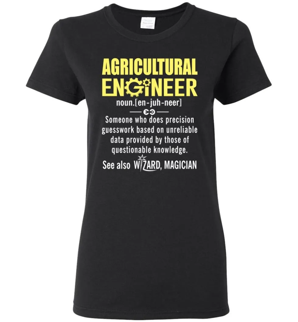 Agricultural Engineer Definition Women Tee