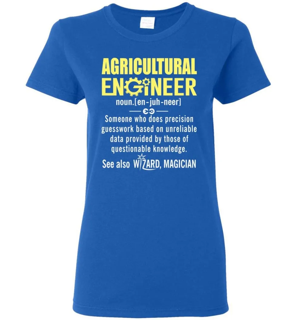 Agricultural Engineer Definition Women Tee