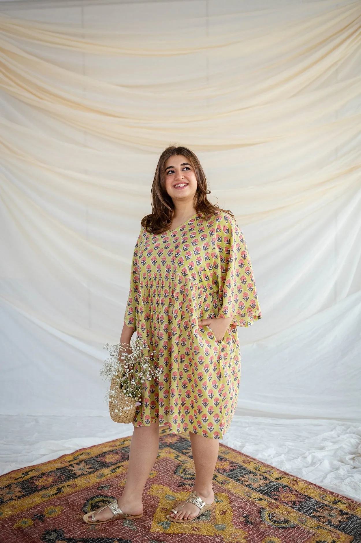 Anima Cotton Sanganeri Dress