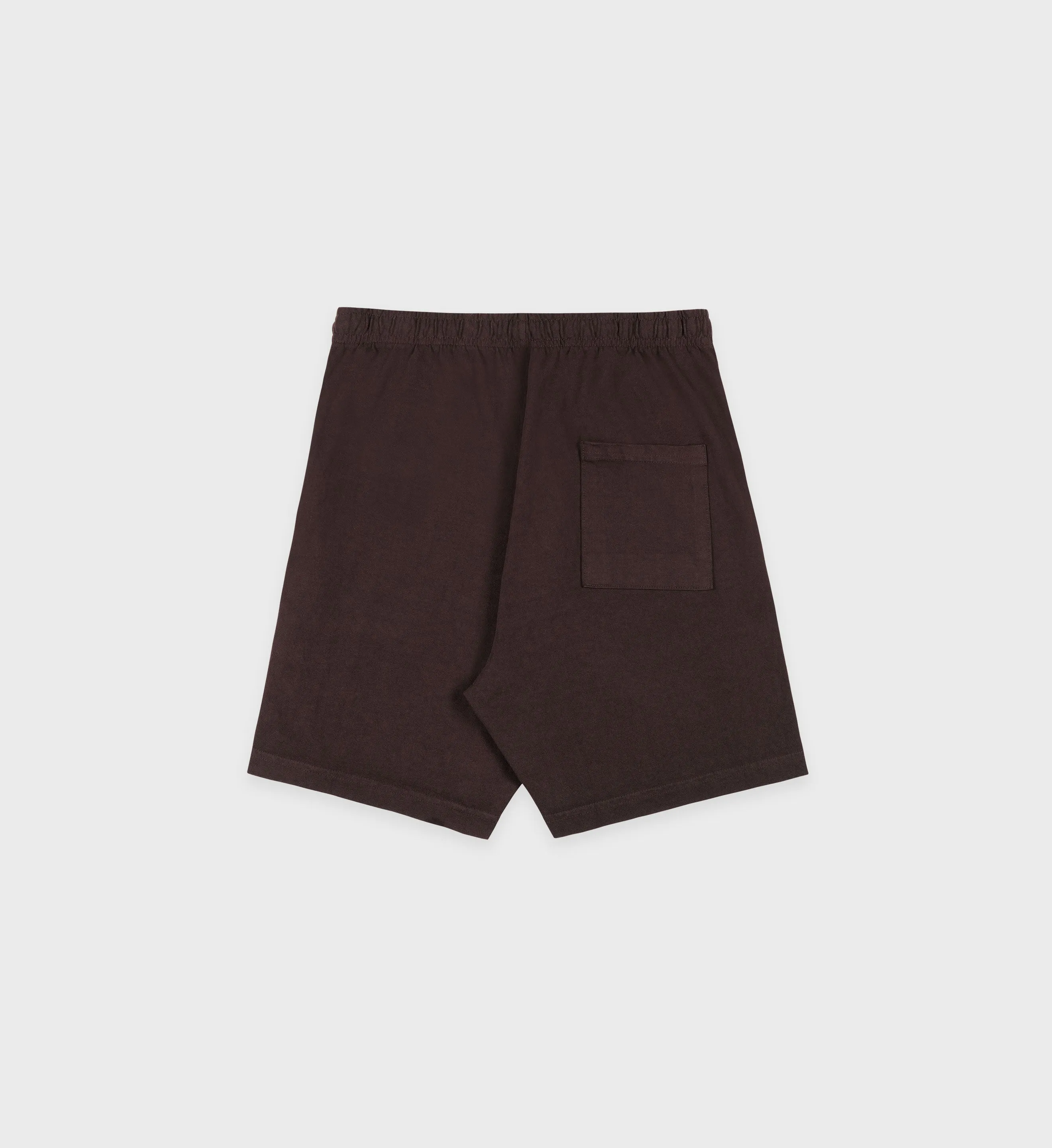 Athletic Club Gym Short - Chocolate/White