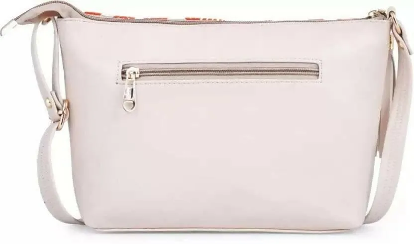 Beige Women Sling Bag