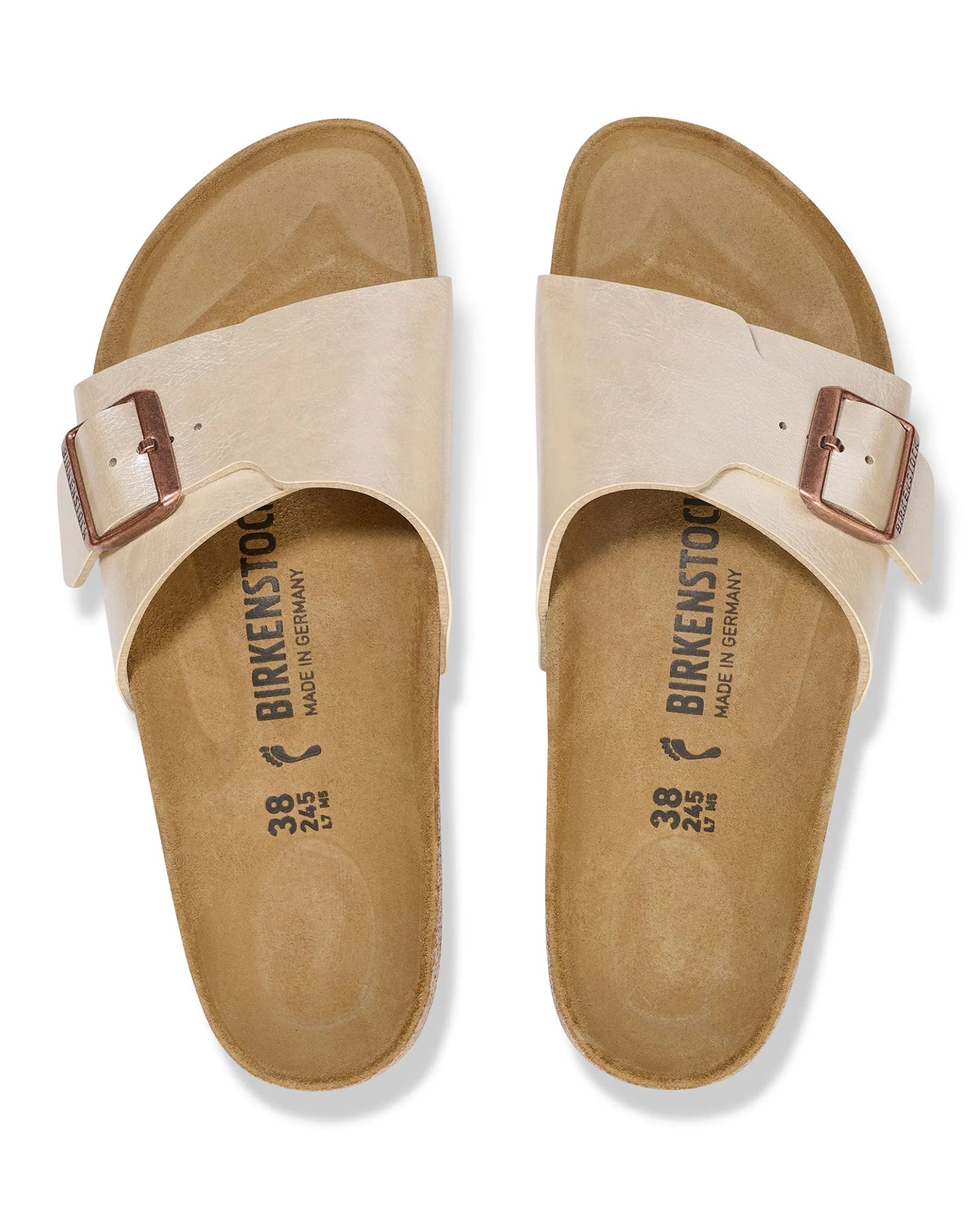 Birkenstock Catalina Graceful Pearl White Calzata Stretta