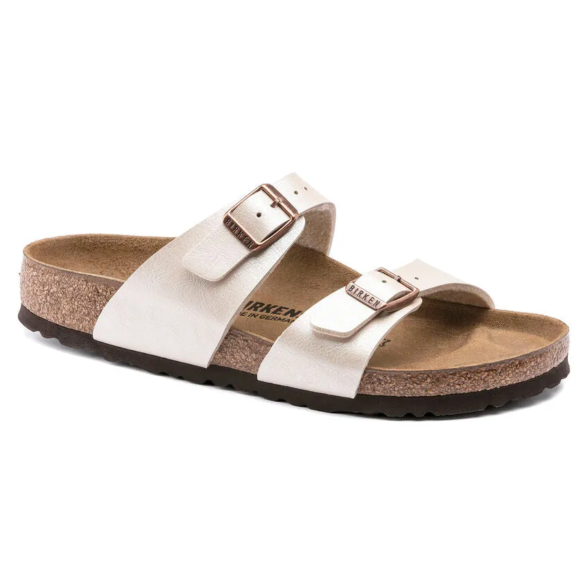 Birkenstock Women's Sydney Birko-Flor (Graceful Pearl White - Regular Fit)