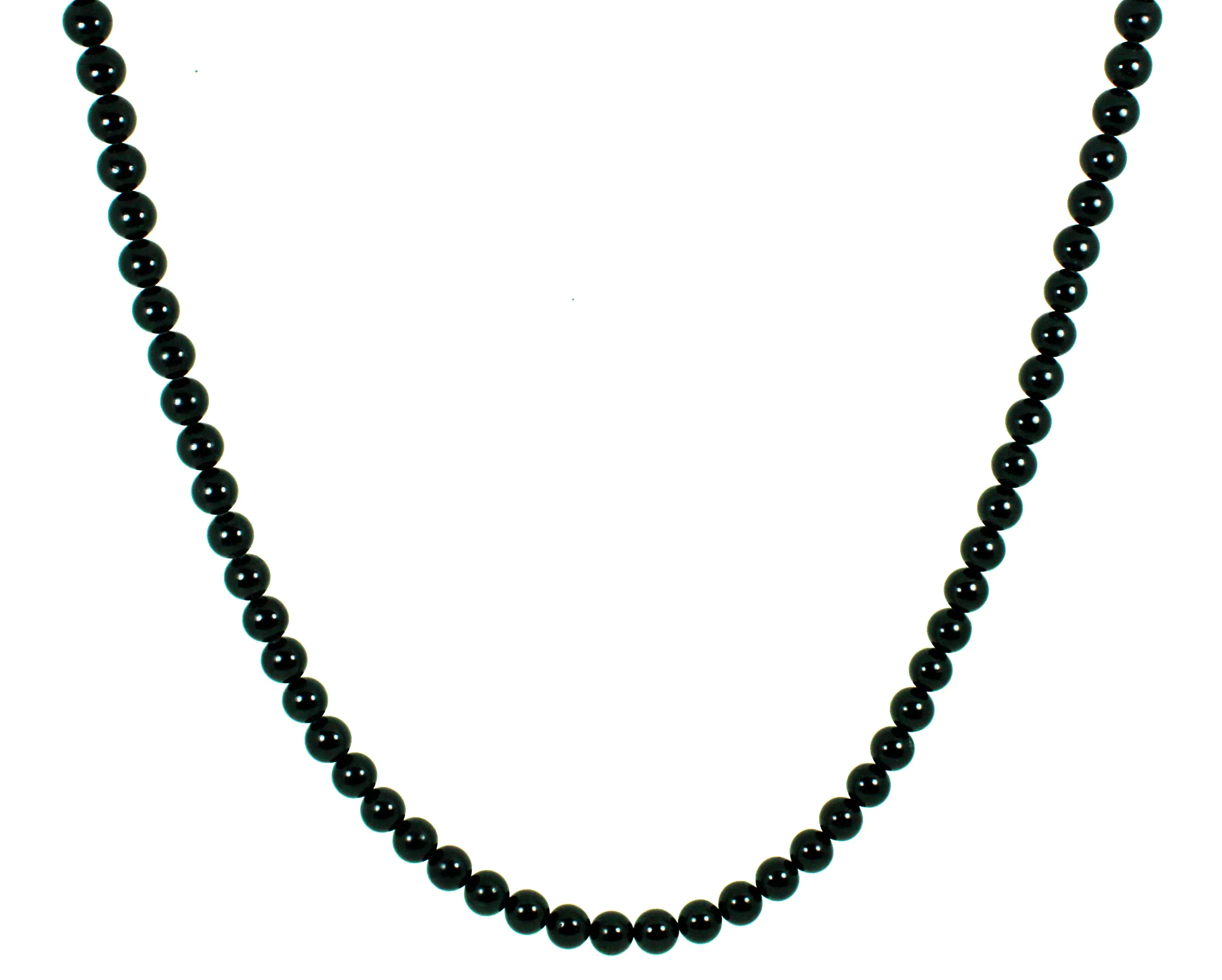 Black Tourmaline Necklace for Men 10mm