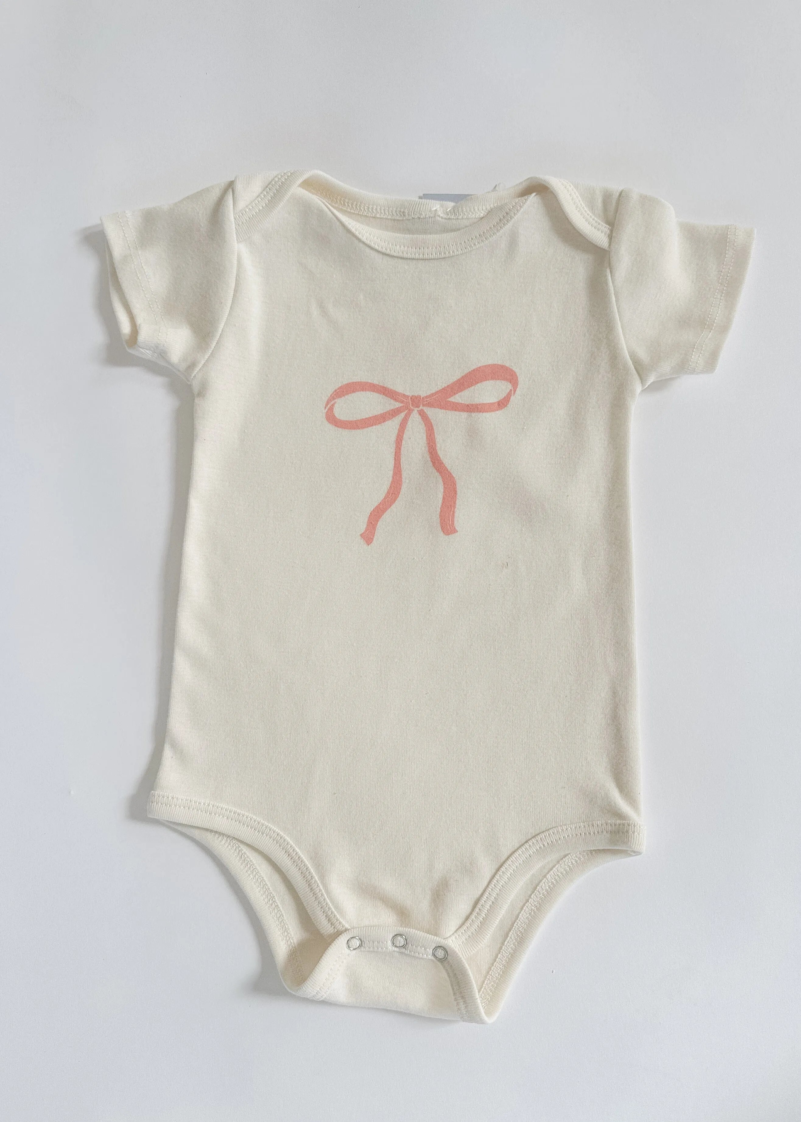 Bow Onesie - Natural