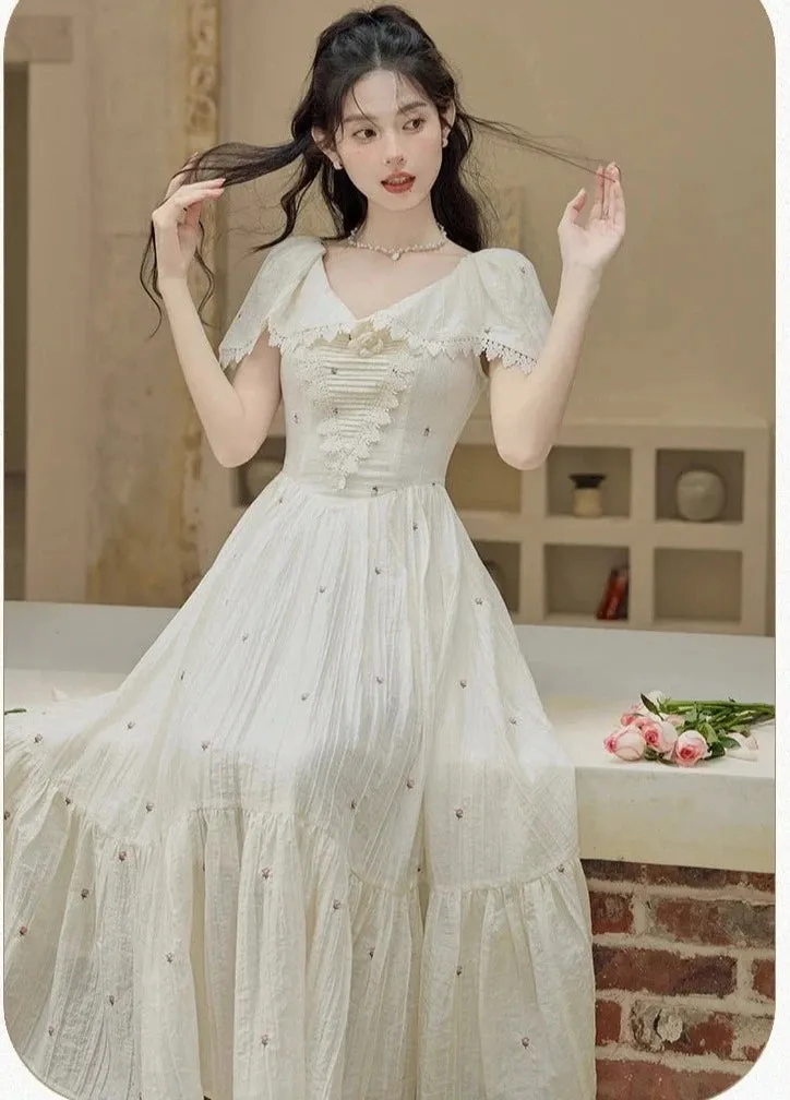 Camellia Snowspring Romantic Princesscore Dress