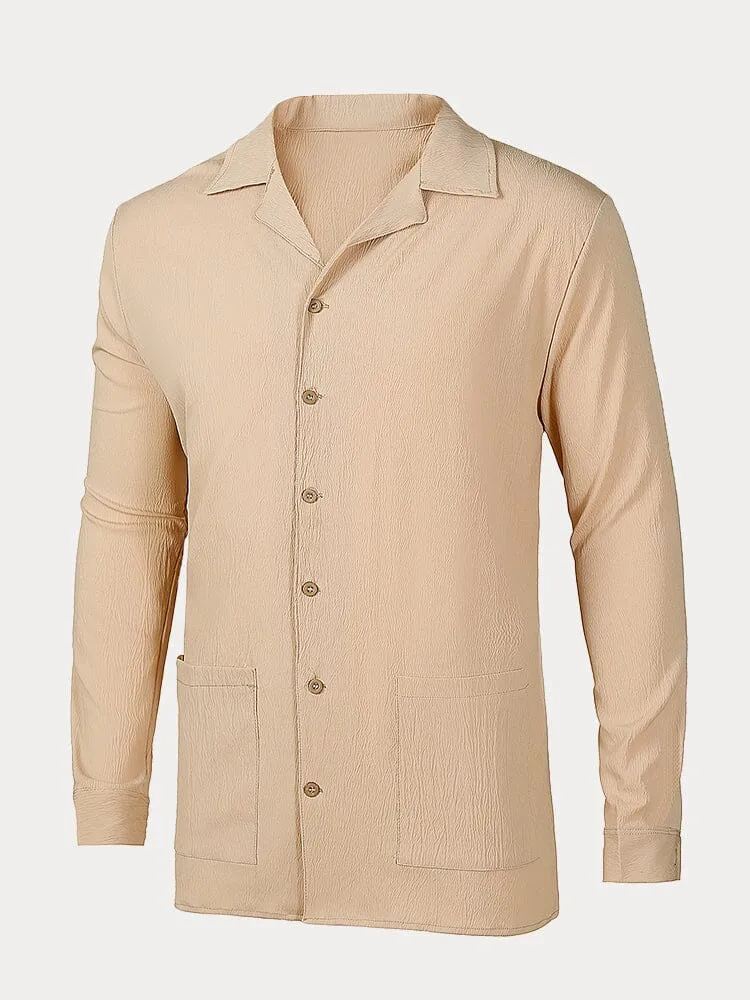 Casual Button Long Sleeves Beach Shirt