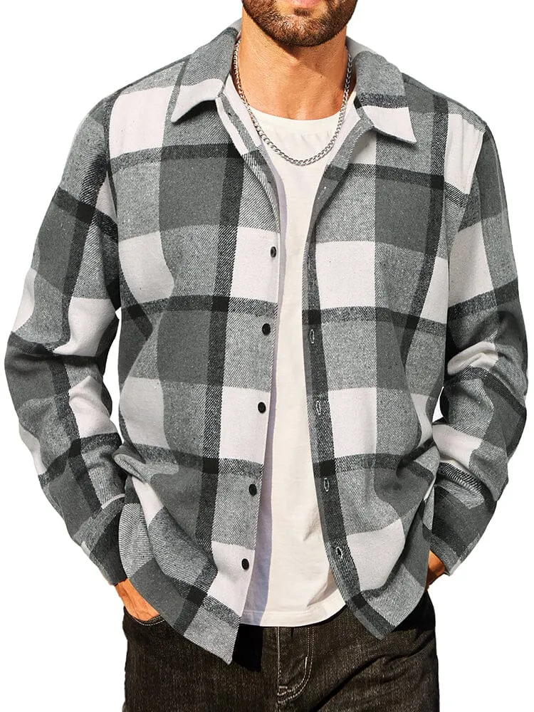 Casual Flannel Plaid Shirt