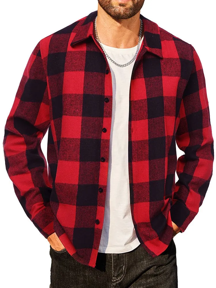 Casual Flannel Plaid Shirt