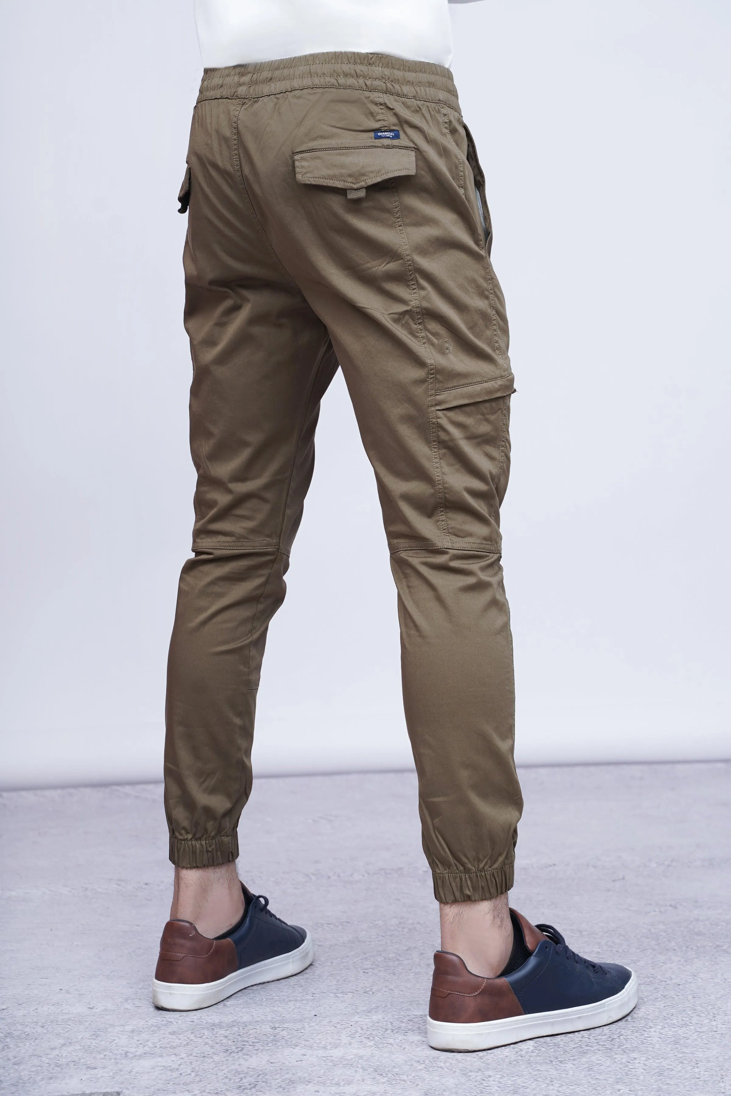 CASUAL JOGGER TROUSER DARK KHAKI