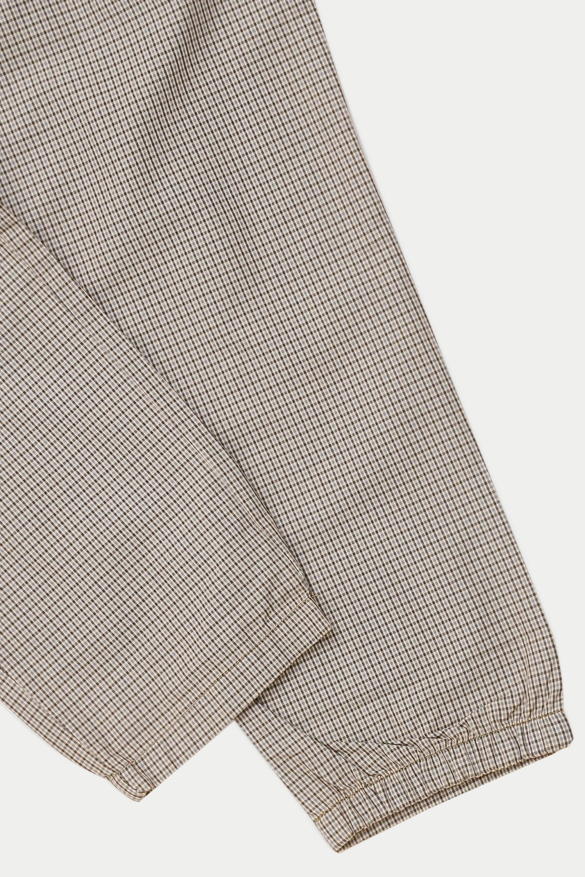 CASUAL JOGGER TROUSER LIGHT KHAKI CHECK