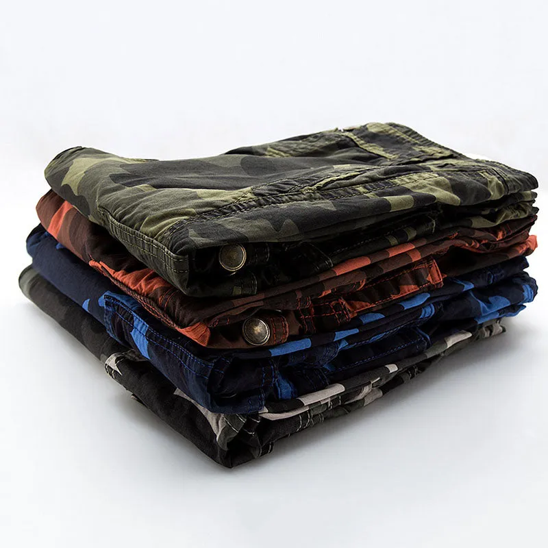 Casual Loose Multicolor Camouflage Men's Beach Shorts