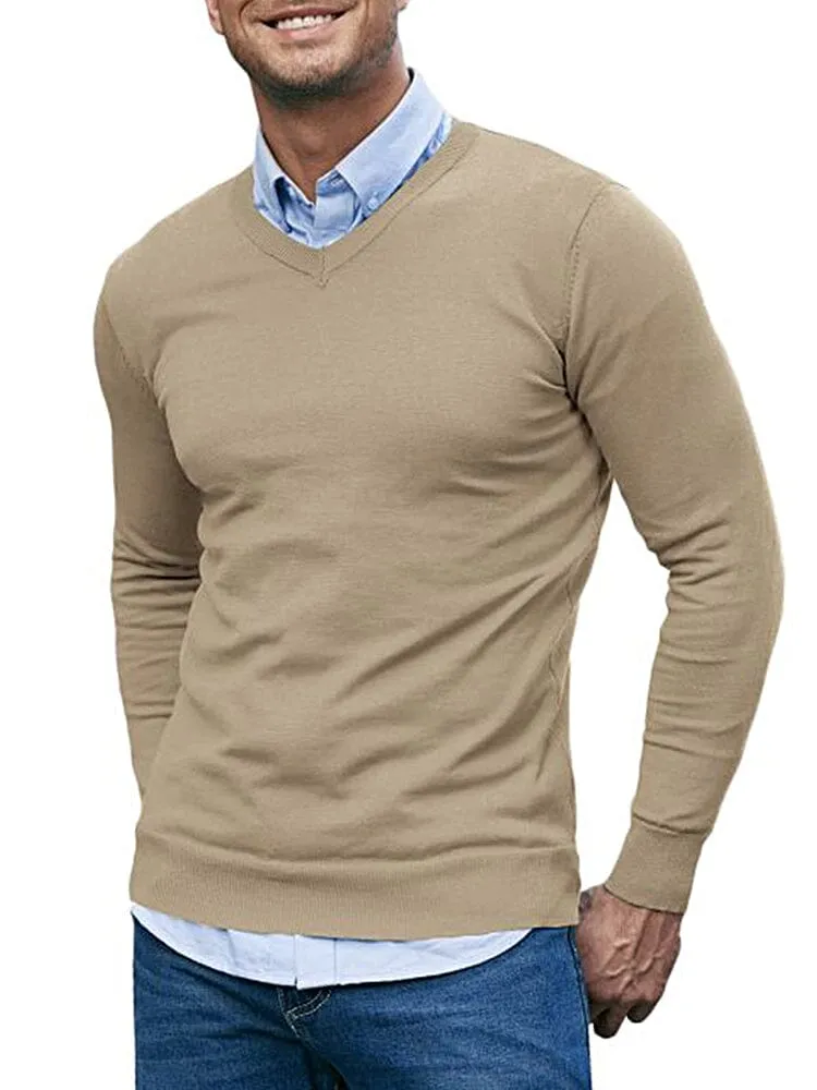 Casual Ribbed Knitted Pullover Sweater (US Only)