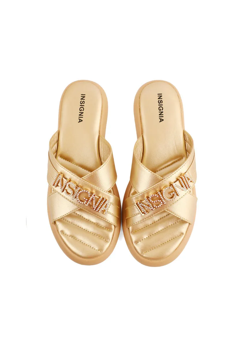 Casual Slip On I32883-Golden