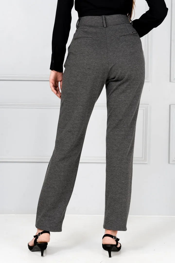 Charcoal Power-Stretch Pants - Women