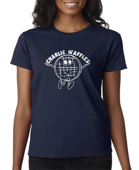 Charlie Waffles T-shirt Inspired by two and a Half Men TV Show