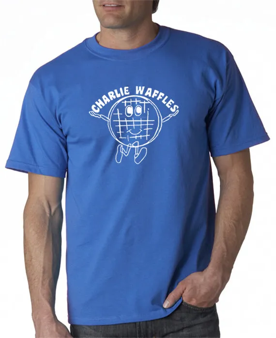 Charlie Waffles T-shirt Inspired by two and a Half Men TV Show