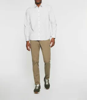 Chemise casual imprimé blanc et kaki JULES