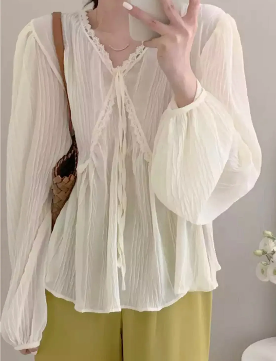 Chiffon romantic blouse