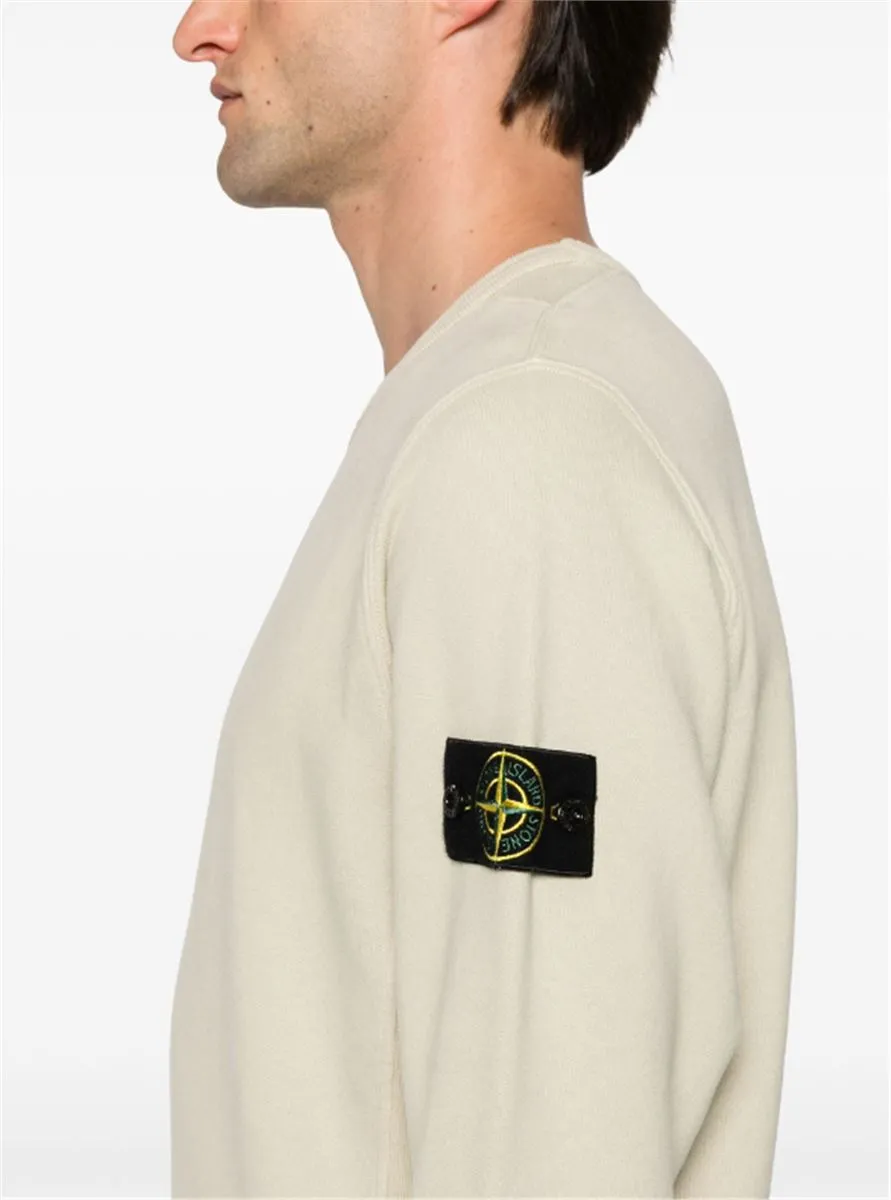 COMPASS-BADGE COTTON SWEATSHIRT