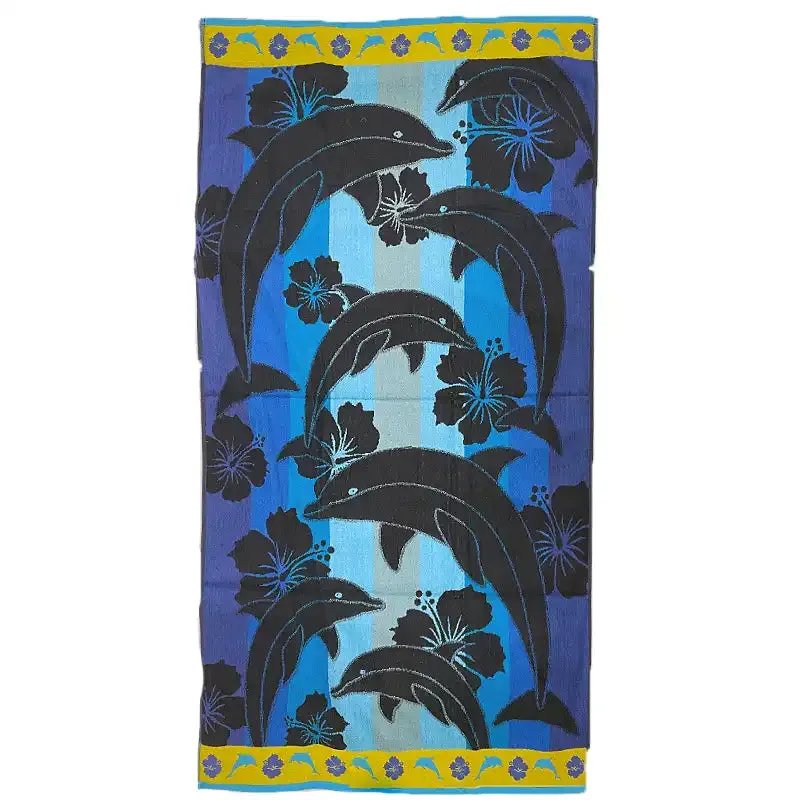 Cotton Beach Towel - Dolphins