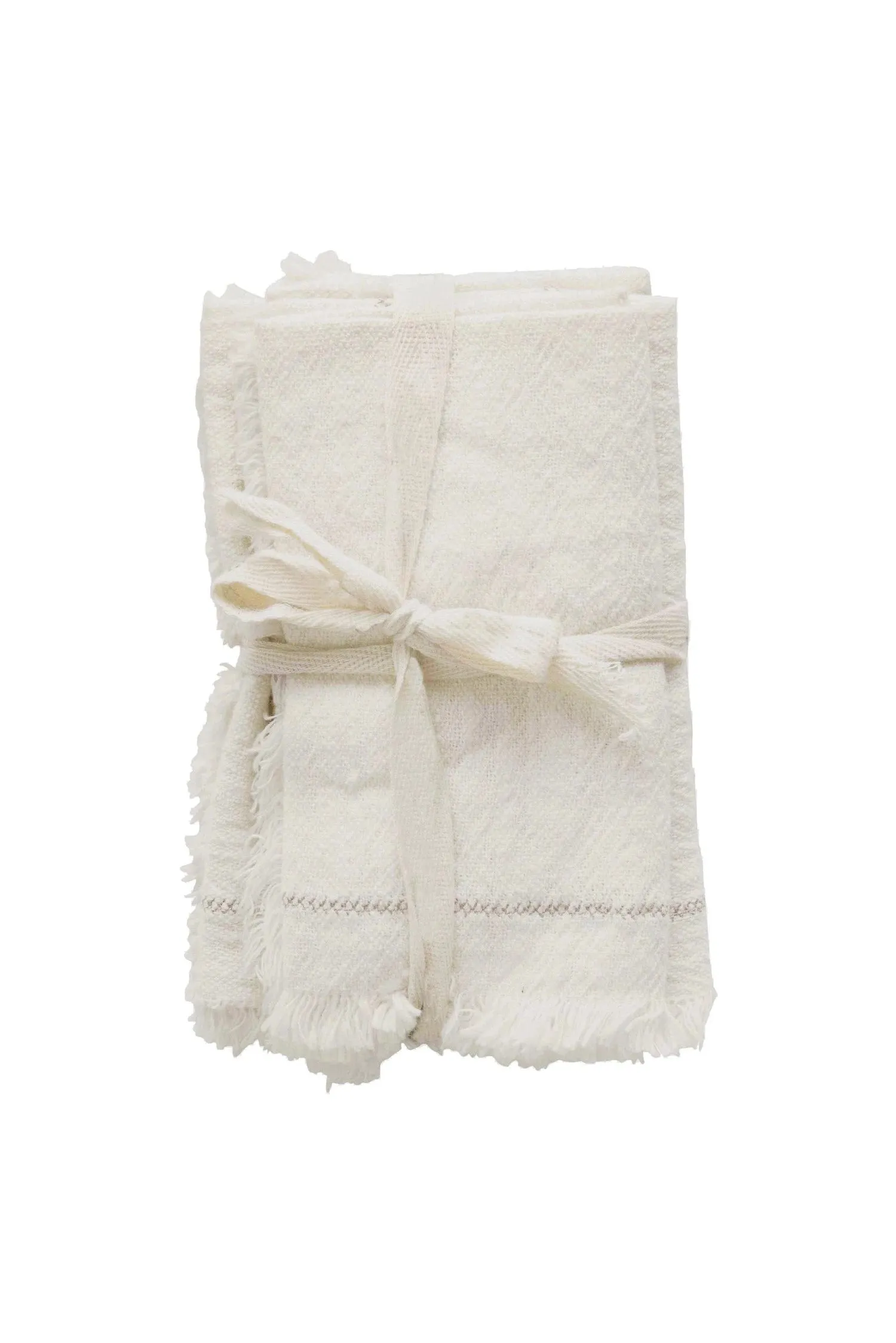 Cotton Fringe Cloth Napkins