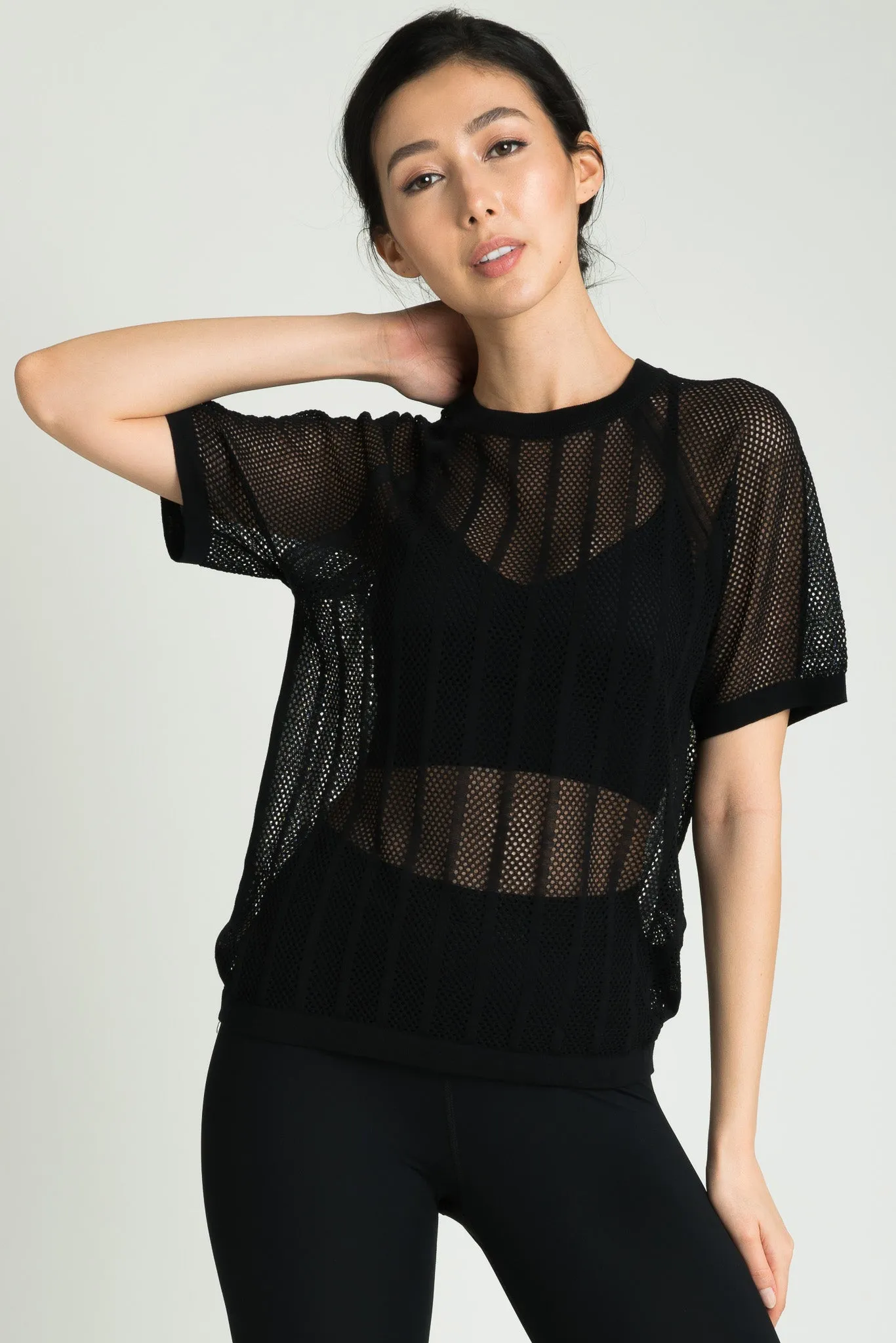 Cotton Mesh Top