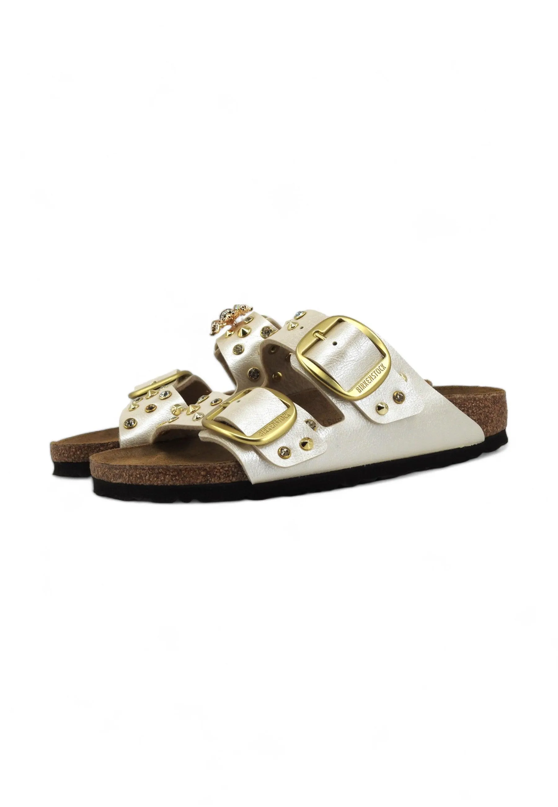 CUSTOM / BIRKENSTOCK Ciabatta Borchie Ape Graceful Pearl White 1020021