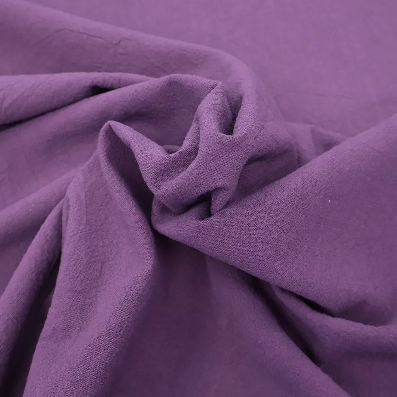 Dressmaking Stonewashed Cotton - Aubergine