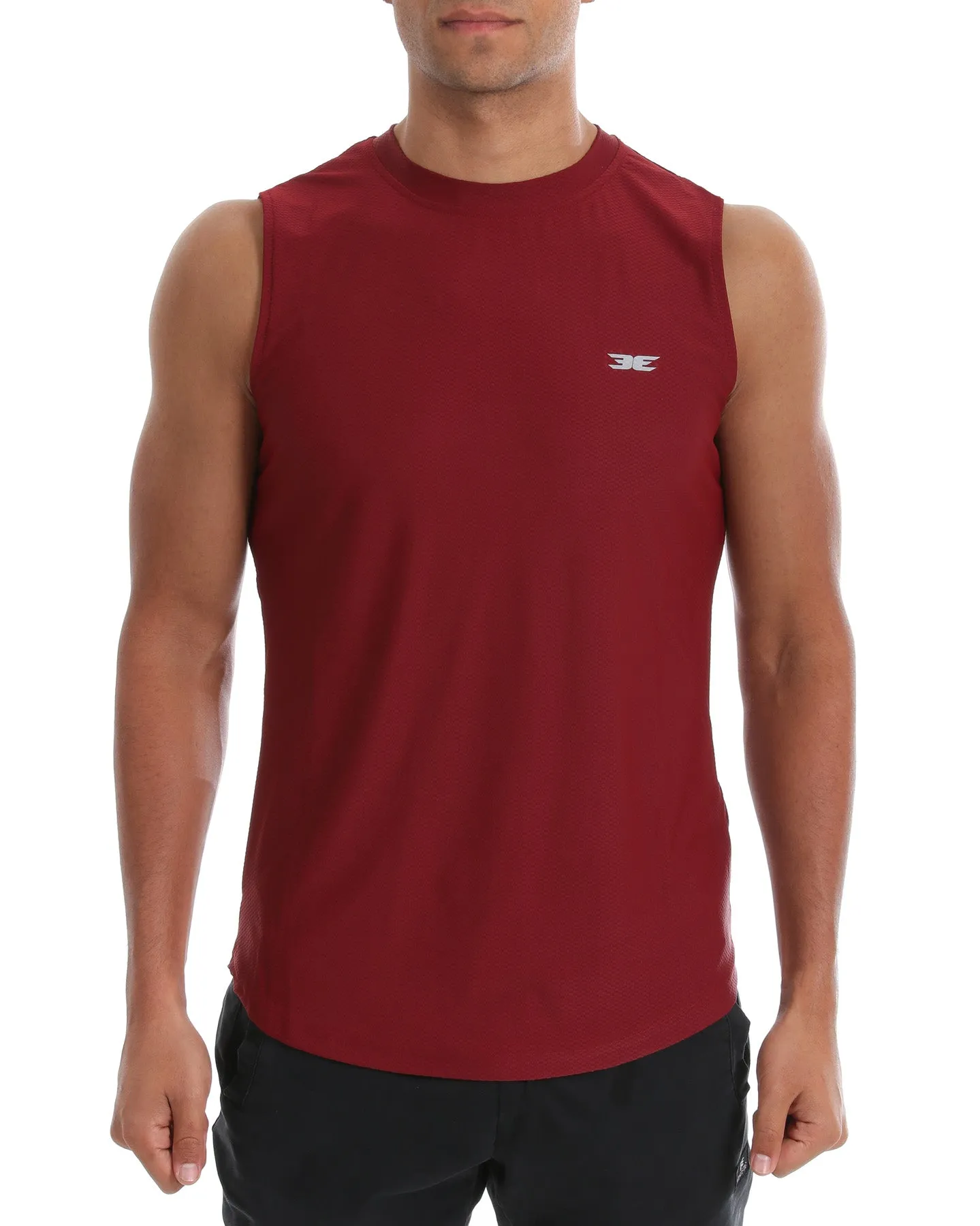 Mens Premium Maroon Athletic Performance Tank Top