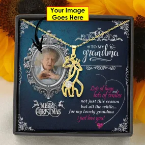 Gifts For Grandma Giraffes Necklace Wish Her Marry Christmas With A Message Card Symbolic Meaning Of Graceful And Strong