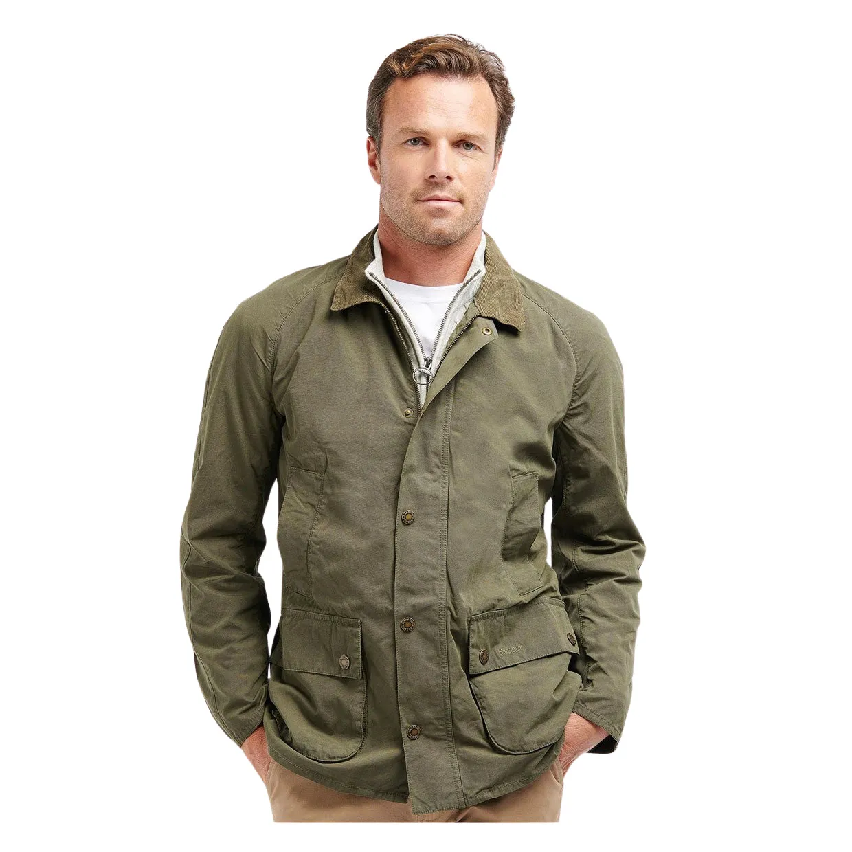 Giubbino Uomo Barbour Ashby Casual Verde