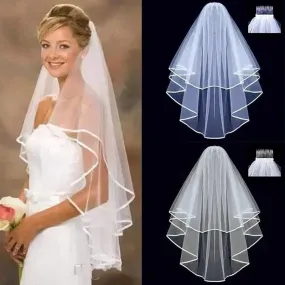 Graceful Short Tulle Wedding Veil