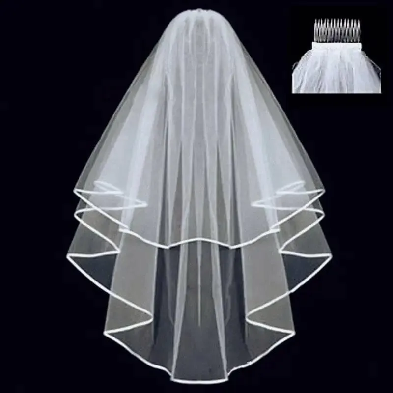 Graceful Short Tulle Wedding Veil