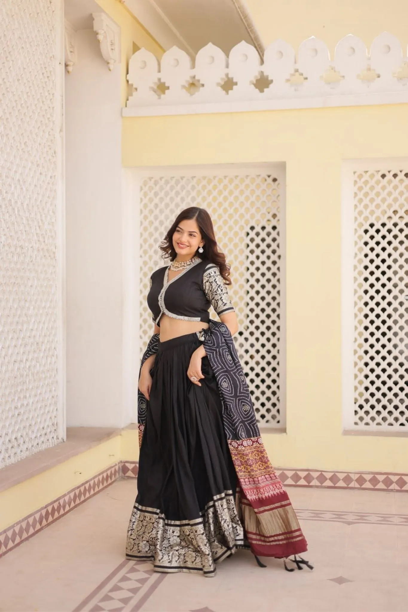 Graceful Viscose Lehenga Choli With Gajji Silk Dupatta Set