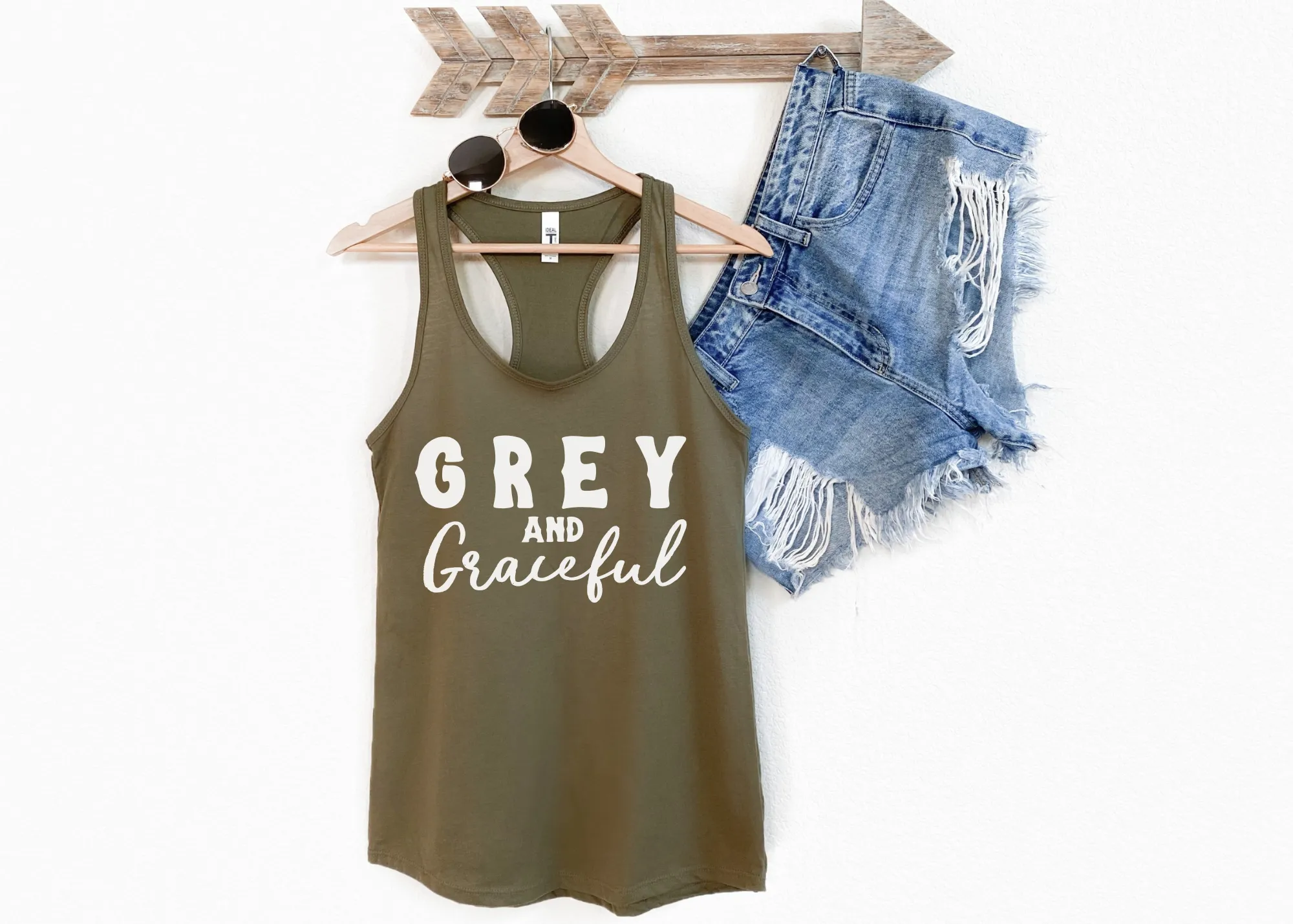 Grey & Graceful Racerback Tank