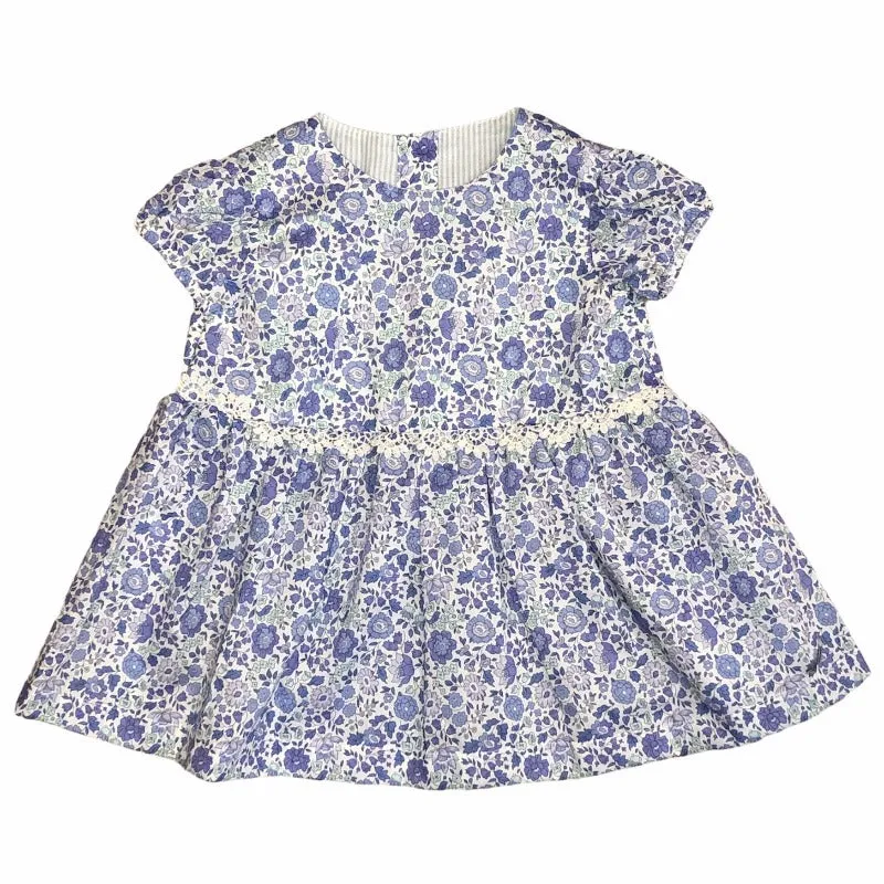 Hydrangea Blue Cotton Dress