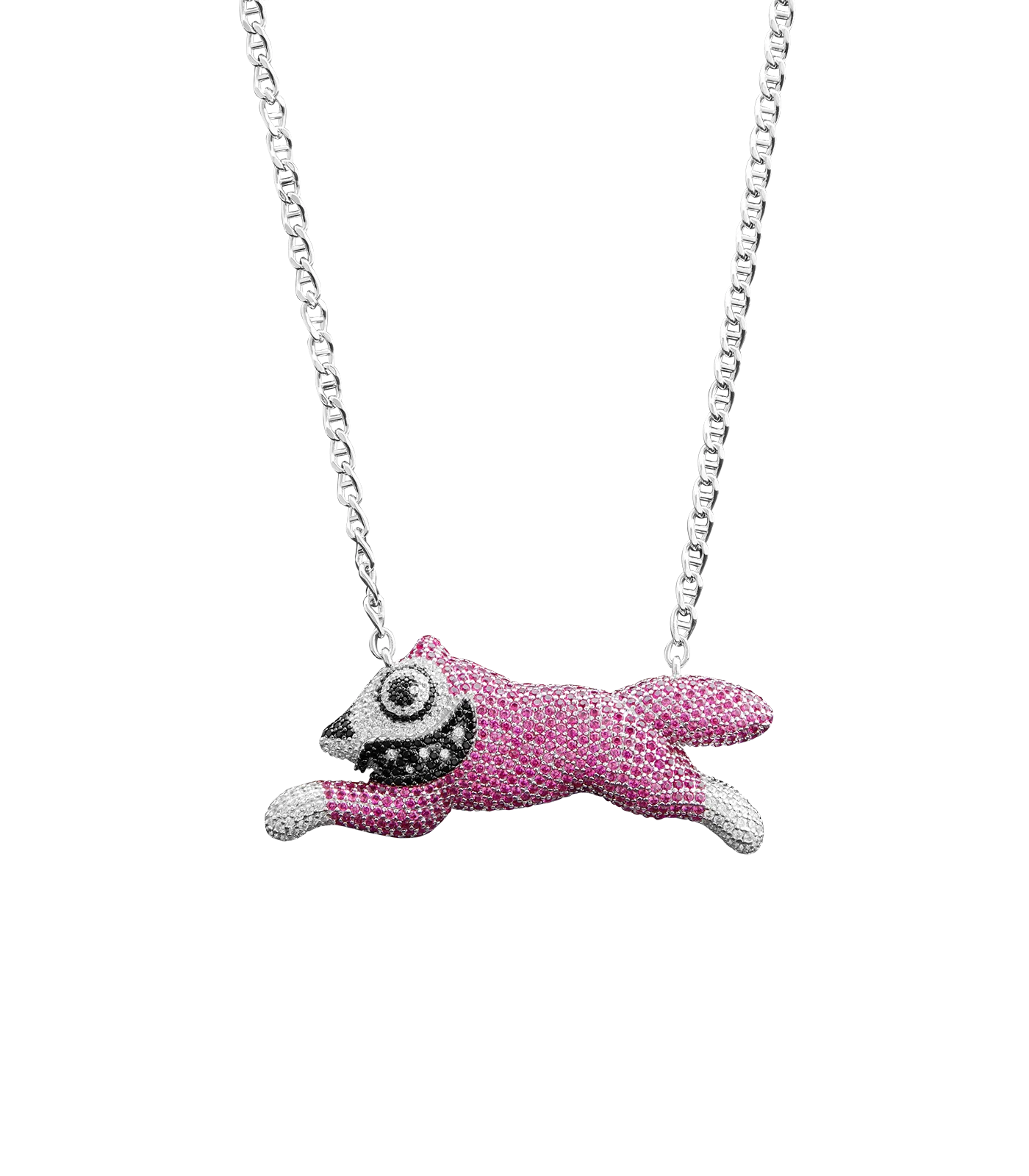 ICECREAM x GHOST NECKLACE RUNNING DOG SILVER 925