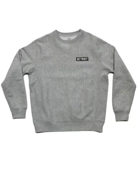 Ink Detroit Heavyweight Crewneck Sweatshirt - Athletic Grey