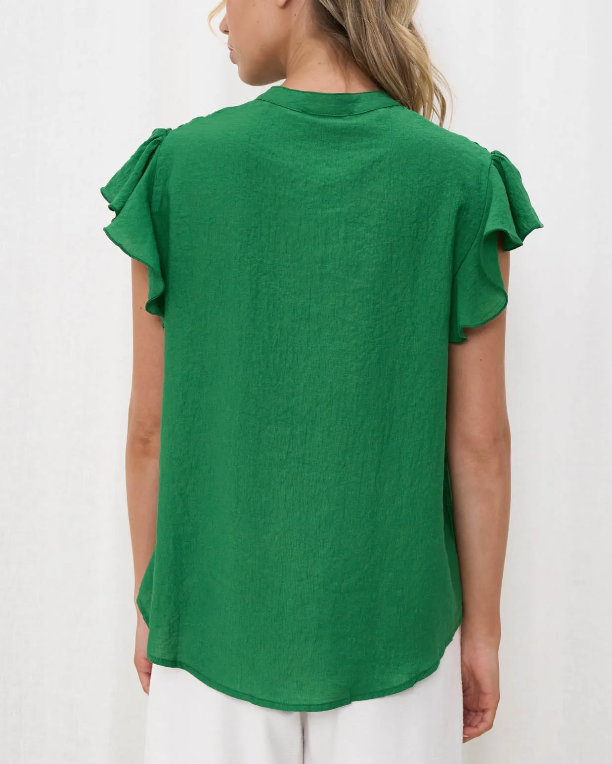 Jeze Cotton Top Green