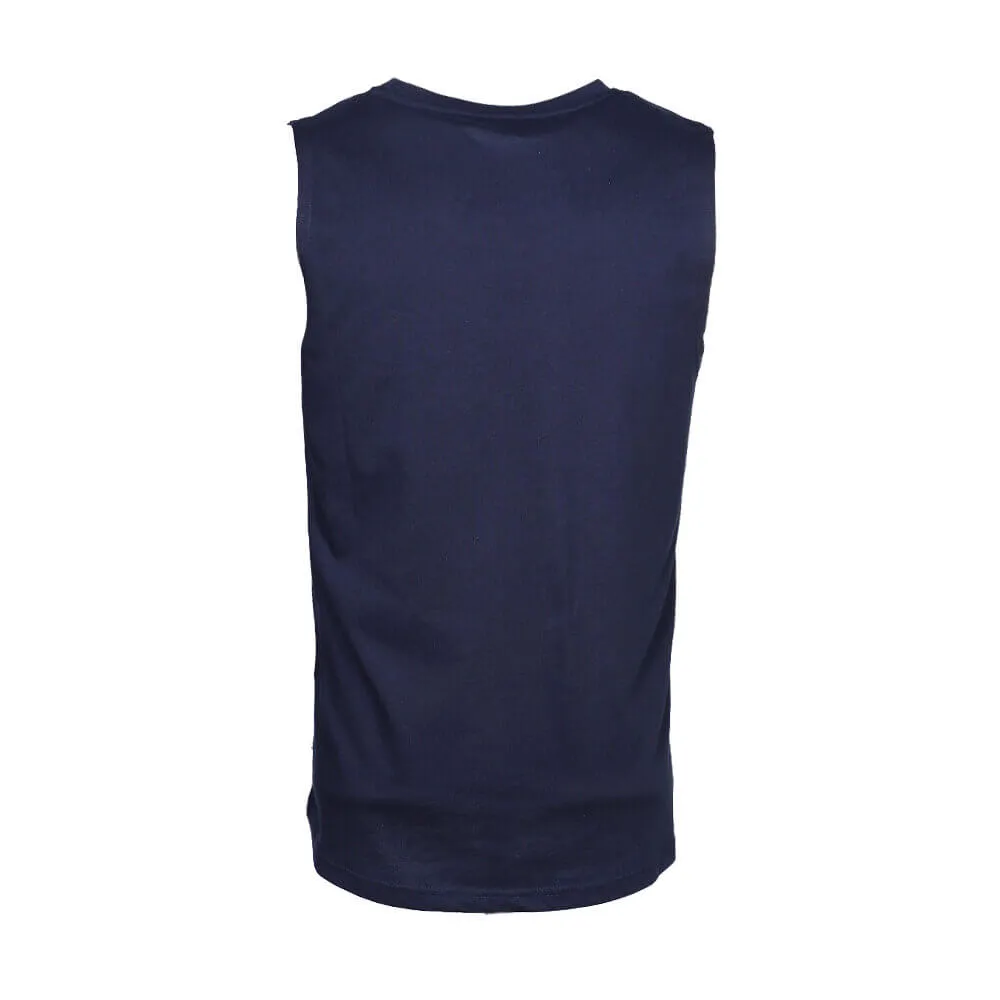 Kles Men Navy Blue Tank Top