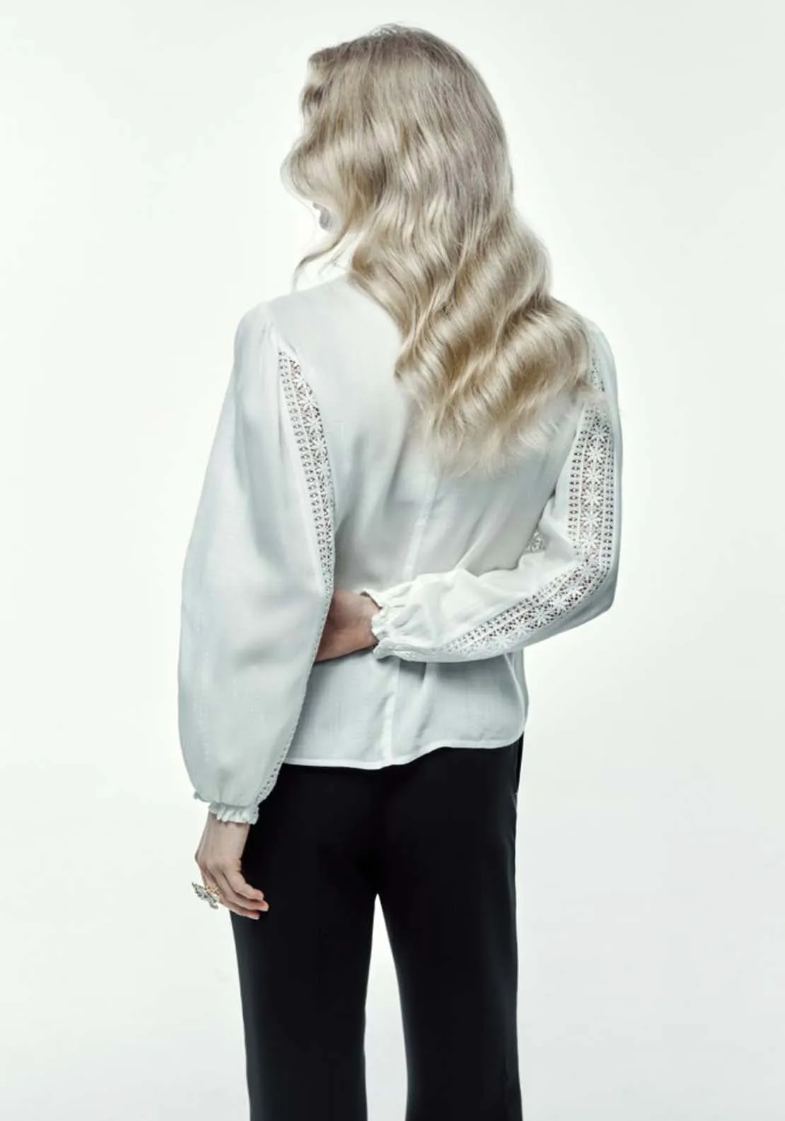 Long Sleeve Lace Romantic Blouse