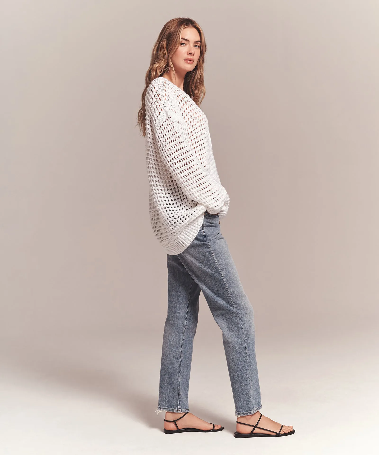 Luxe Cotton Pointelle Cardigan