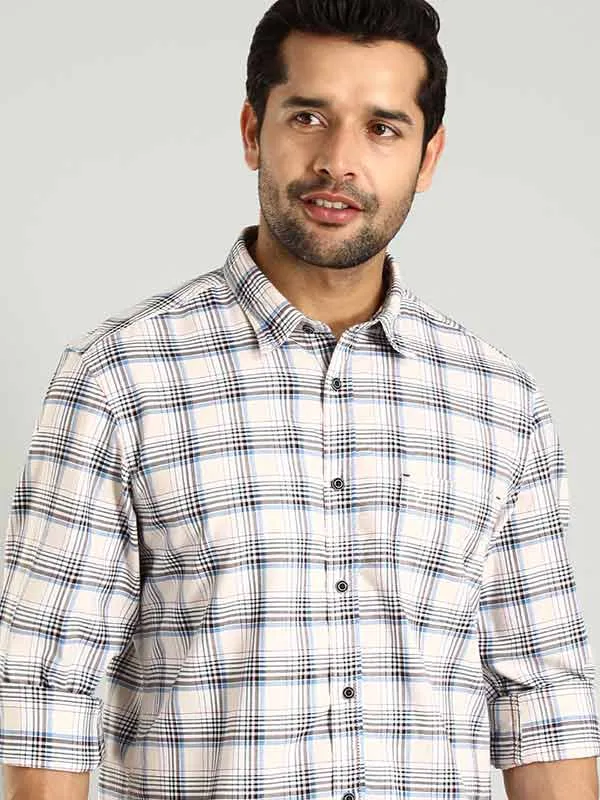 Men Checked Full Sleeve Cotton Shirt