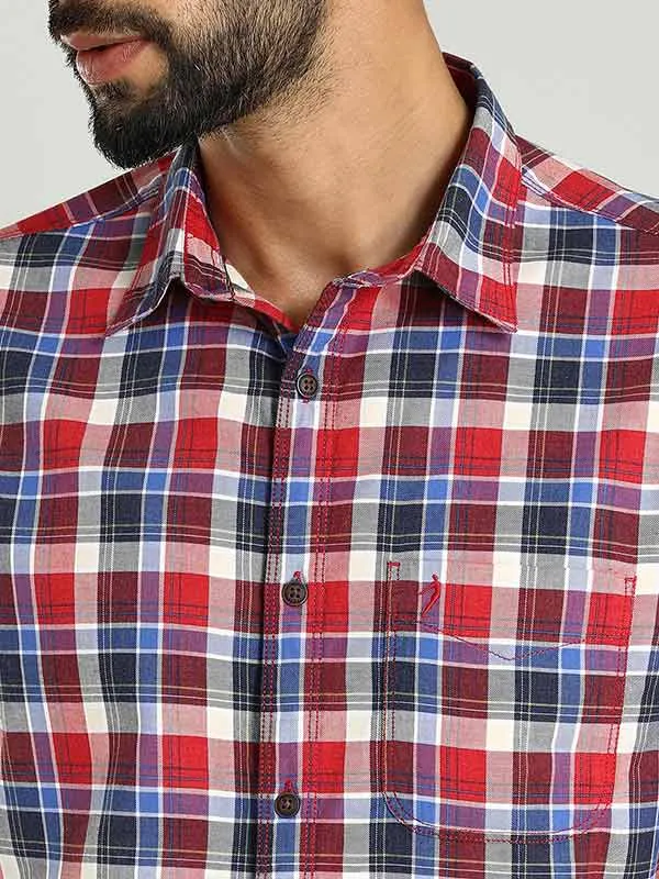 Men Checked Full Sleeve Cotton Shirt