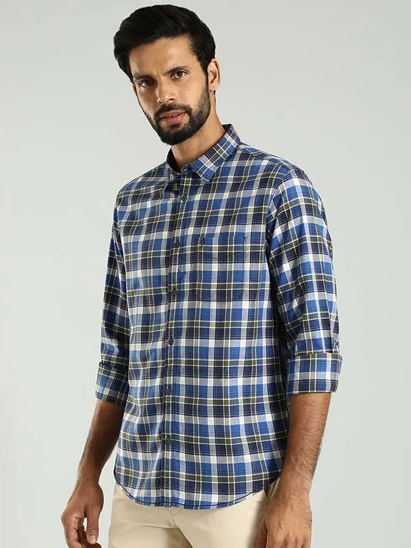 Men Checked Full Sleeve Cotton Shirt