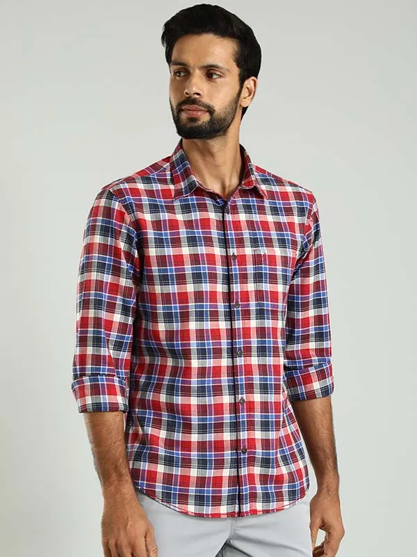 Men Checked Full Sleeve Cotton Shirt