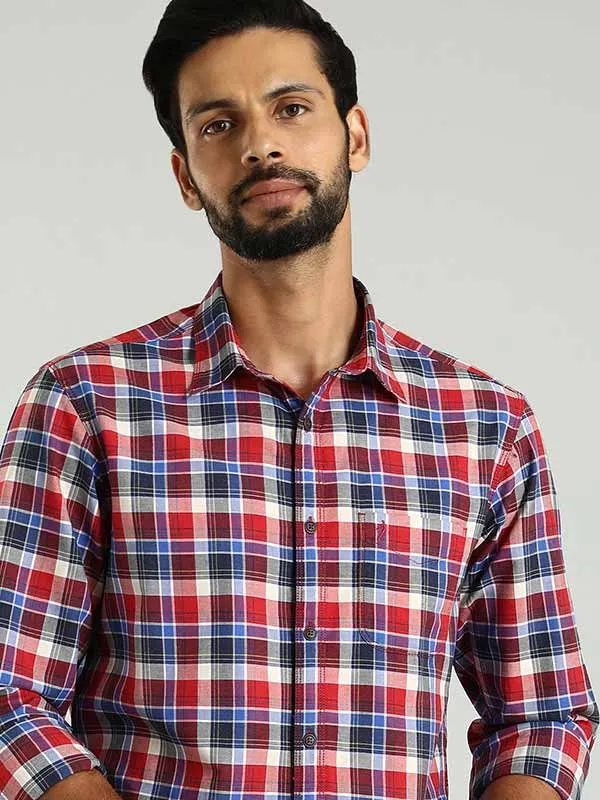 Men Checked Full Sleeve Cotton Shirt