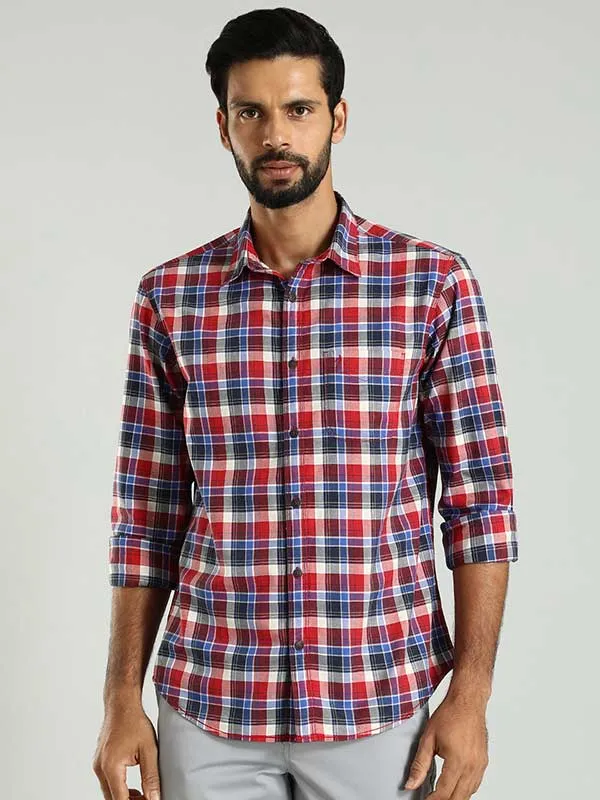 Men Checked Full Sleeve Cotton Shirt