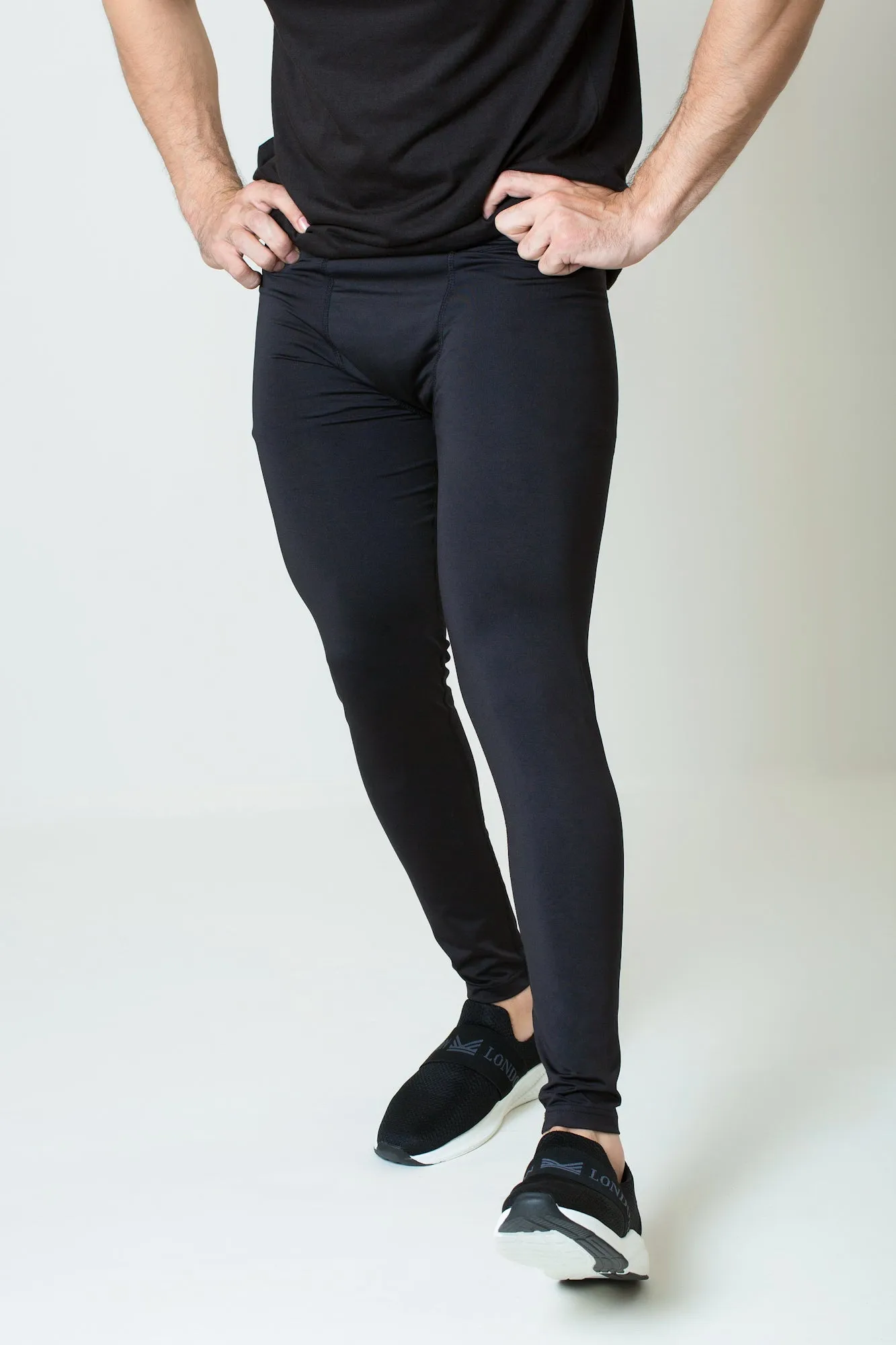 Men Compression Gym LEGGINGS - Black